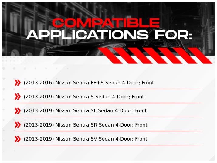 R1 Concepts Kit de freno delantero para Nissan Sentra 2013-2019 | almohadillas para orejas de cerámica, rotores ranurados perforados eLINE | Hardware | 11 pulgadas delantera