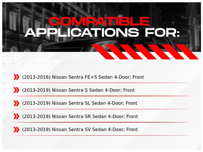 R1 Concepts Kit de freno delantero para Nissan Sentra 2013-2019 | almohadillas para orejas de cerámica, rotores ranurados perforados eLINE | Hardware | 11 pulgadas delantera