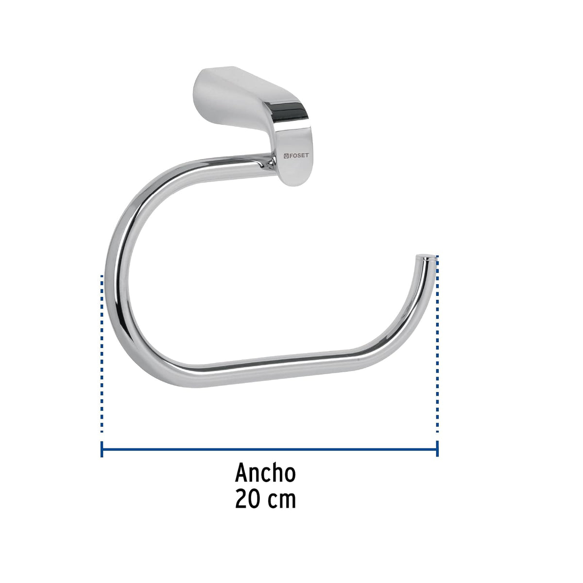Foset Riviera RIA-77, Toallero de argolla, cromado, línea Riviera