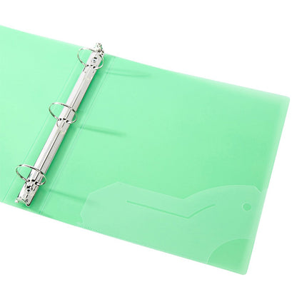 Filexec 50003-6492 6492 - Carpeta de anillas esmeriladas (2,54 cm, 6 unidades, 6 colores surtidos, arándano, fresa, uva, lima, limón, mandarina)