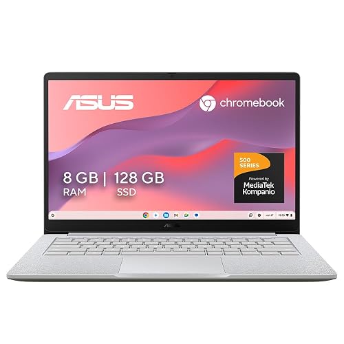 ASUS Chromebook CM14 /MediaTek Kompanio 540 /8GB RAM /128GB SSD/ChromeOS/Resistencia Grado Militar/Ideal para Multitarea Fluida con Cuentas Múltiples (Garantía y Servicio con la Marca en México)