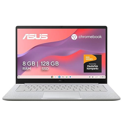 ASUS Chromebook CM14 /MediaTek Kompanio 540 /8GB RAM /128GB SSD/ChromeOS/Resistencia Grado Militar/Ideal para Multitarea Fluida con Cuentas Múltiples (Garantía y Servicio con la Marca en México)