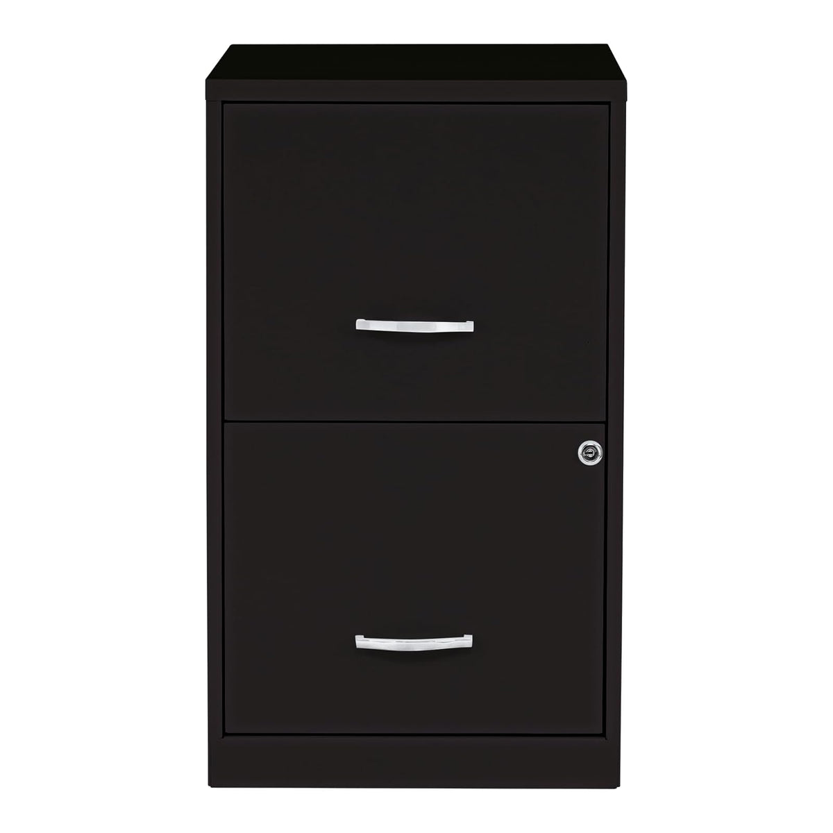 Lorell 14340 18 - Archivador profundo de 2 cajones, Putty, Negro