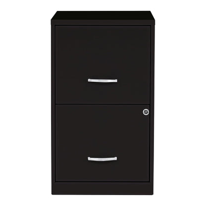 Lorell 14340 18 - Archivador profundo de 2 cajones, Putty, Negro