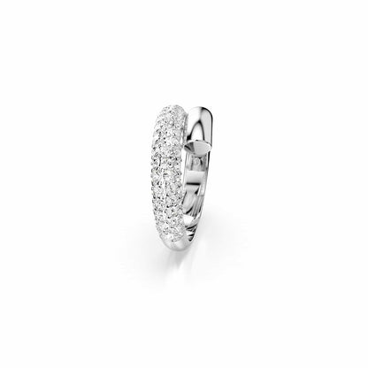 Swarovski Anillo Dextera, Blanco, Baño de rodio