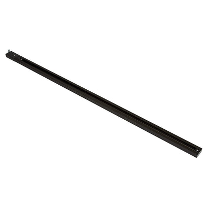 Tecnolite Riel, color Negro, 1 m YS-100/N + Conector Recto para Riel, color Negro YS-I/N