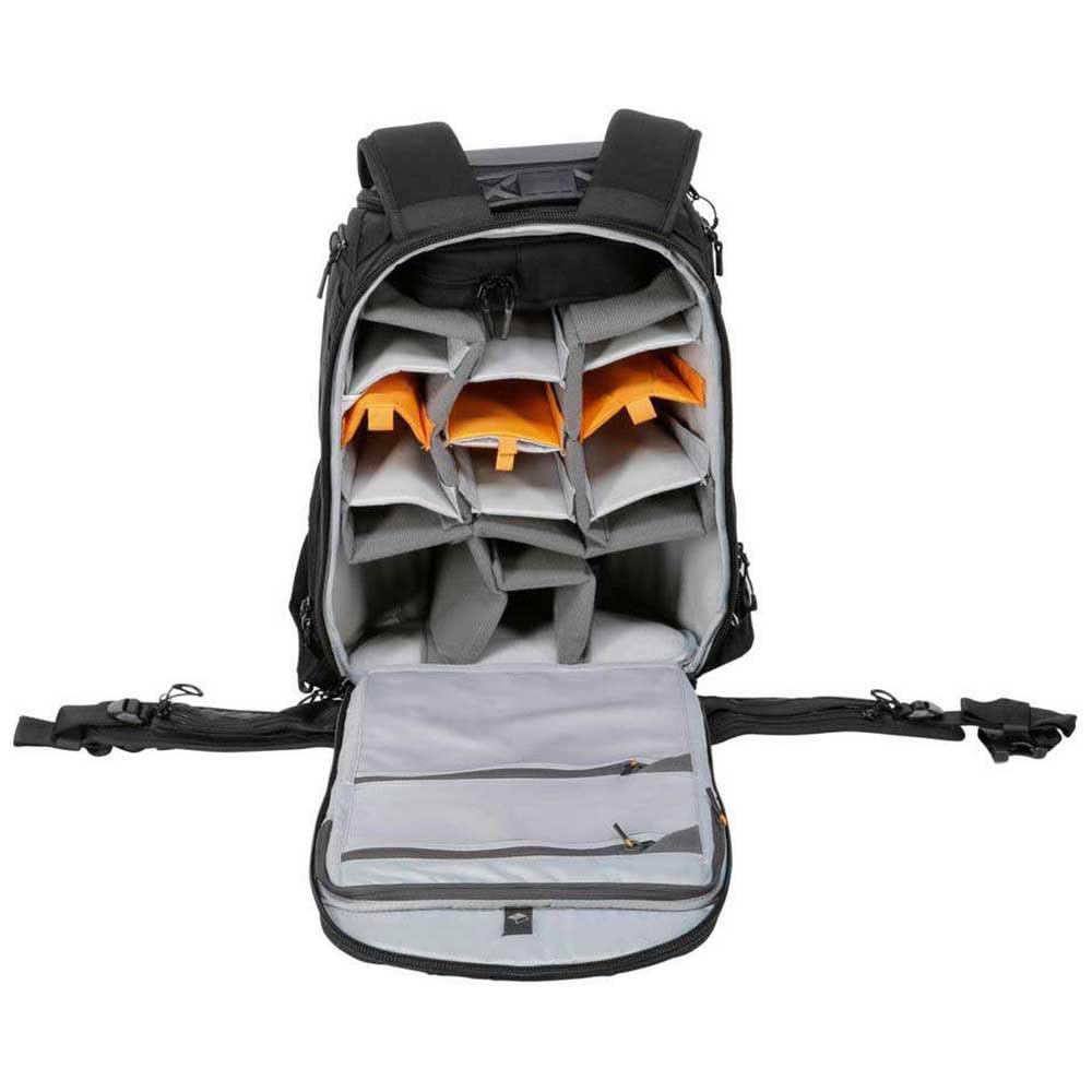 Lowepro ProTactic 450 AW II Mochila Profesional para Cámara DSLR, sin Espejo o Dron, con Acceso Rápido, Compartimento para Laptop de 15", con Sistema Modular SlipLock y Soporte ActivZone, Color Negro