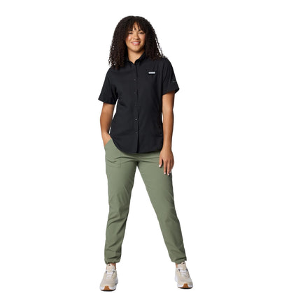Columbia Camisa Tamiami II Manga Corta para Mujer - Protección Solar Omni-Shade y Gestión de Humedad Omni-Wick - Azul - Talla estándar
