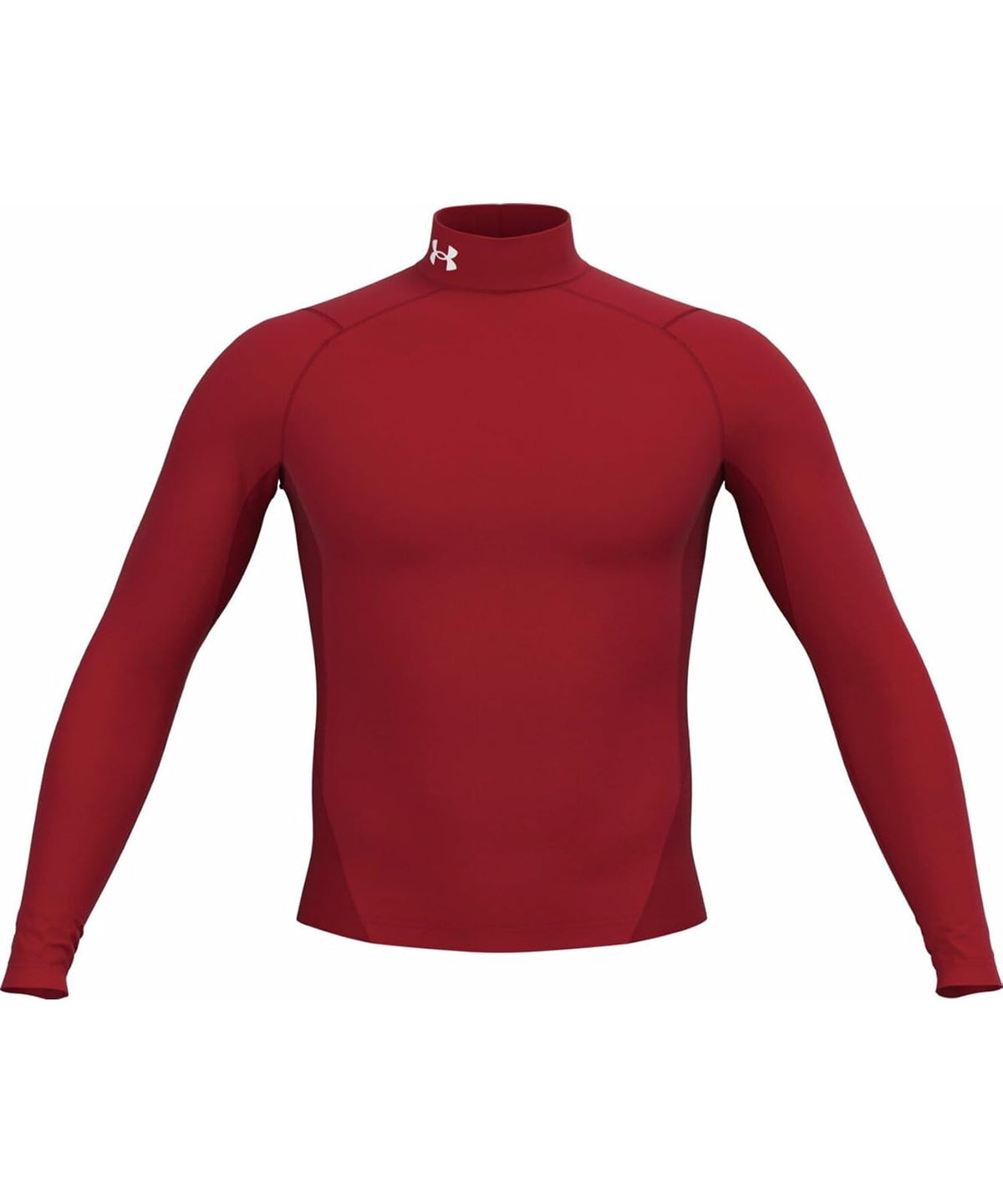 Under Armour ColdGear Camiseta de Compresión, Hombre - Rojo (600) - Blanco - M