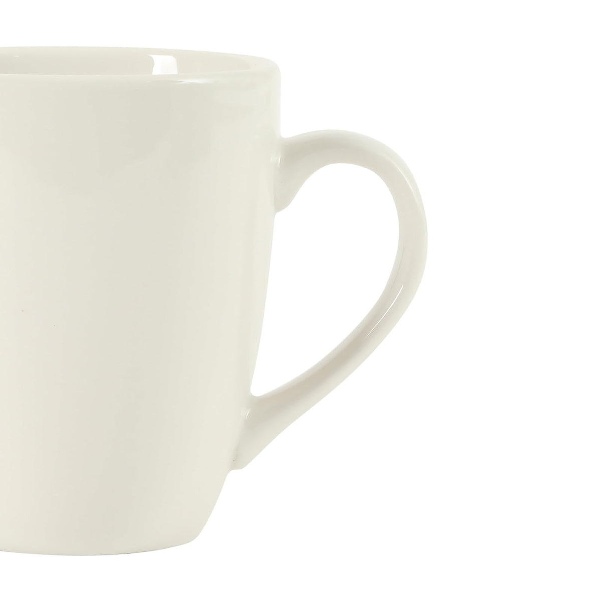 Gibson Home Great Essentials Tazas de Café 12 oz | Porcelana, Juego de 12 Tazas, Para Café con Leche, Té Caliente, Capuchino, Mocha, Expreso, Cacao