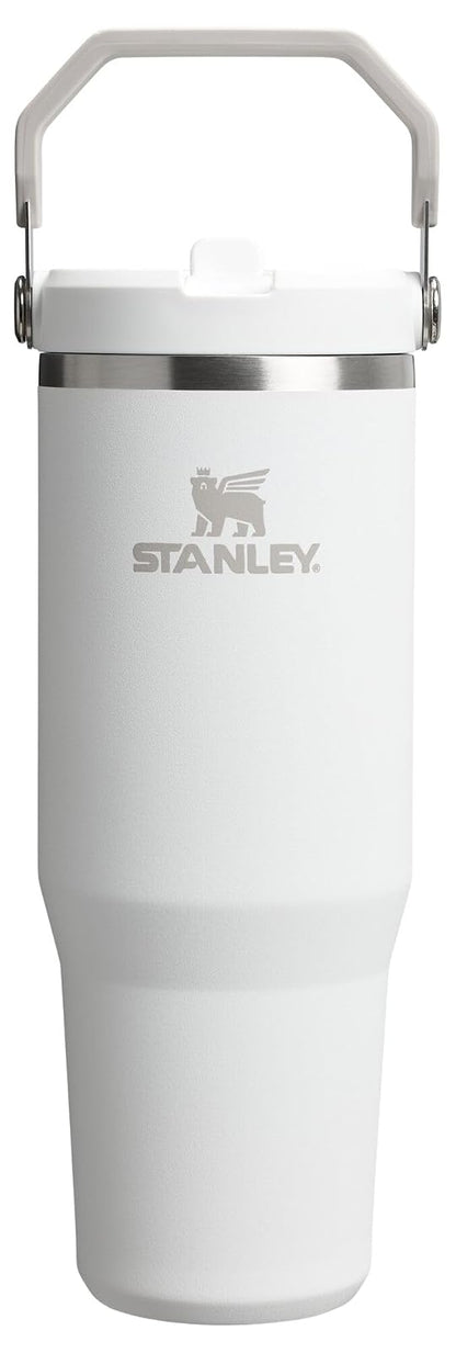 Stanley IceFlow 2.0 Vaso con Popote Abatible, Acero Inoxidable - Frost - 0.9 Litros