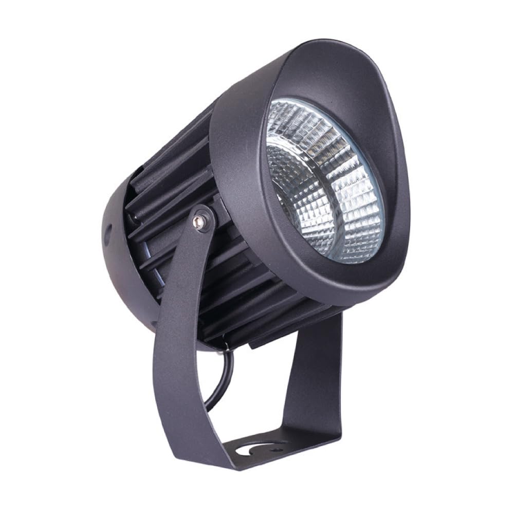 Tecnolite Lampara Sobreponer en piso exterior Negro 30W Luz suave cálida 30HLED764MV30N