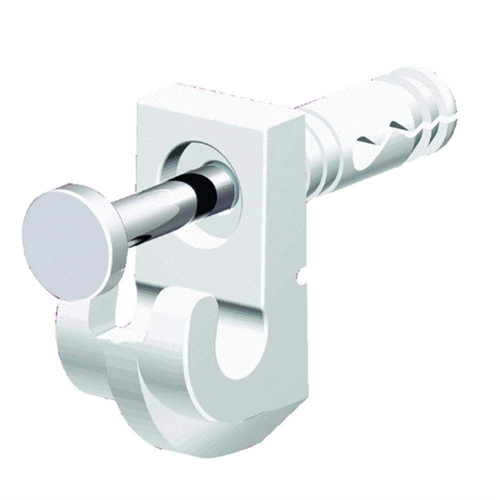 ClosetMaid 1770 - Juego de 48 Clips de Pared para Yeso, Color Blanco