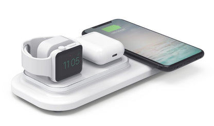 QuikCell Trio 3 in 1 Wireless Charging Pad - White