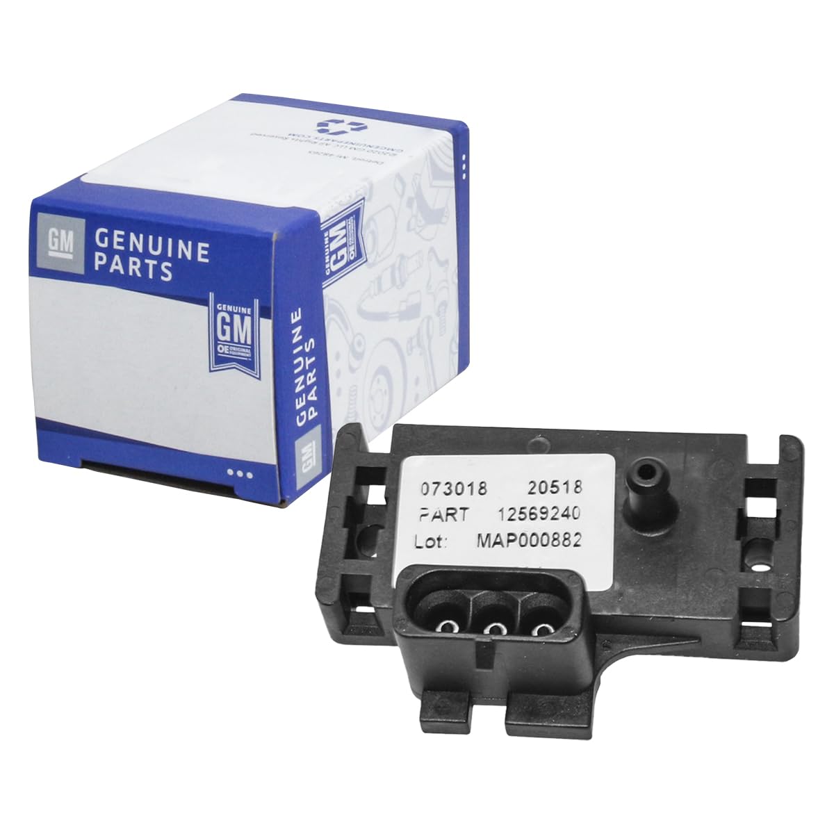 GM Genuine Parts Sensor Map Presión Absoluta 213-1545 Negro