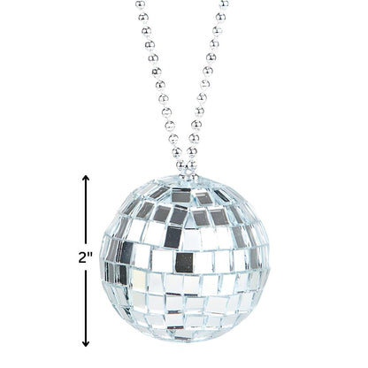 Rhode Island Novedad JNDISC2, Collar de bola de discoteca, Plata