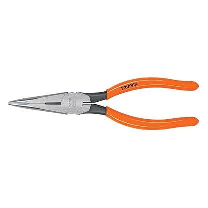 Truper T203-8, Pinza punta y corte 8", mango de vinil