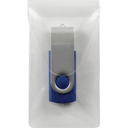 Smead 68150 - Bolsillo para unidad flash USB autoadhesiva, 2 pulgadas de ancho x 3,5 pulgadas de alto, transparente 6 por paquete