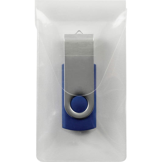 Smead 68150 - Bolsillo para unidad flash USB autoadhesiva, 2 pulgadas de ancho x 3,5 pulgadas de alto, transparente 6 por paquete