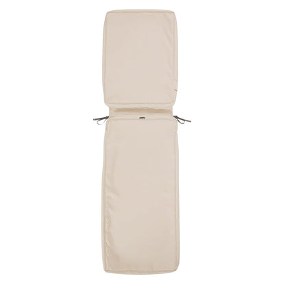 Classic Accessories Montlake Chaise - Cojín de espuma y funda antideslizante, Beige antiguo, 80 in L x 26 in W x 3 in T