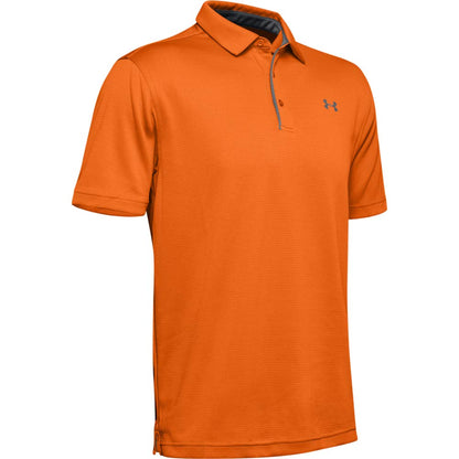 Under Armour Polo de Golf UA Tech para Hombre - XL - Equipo Naranja (800) - Grafito