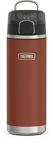 THERMOS, ICON SERIES BY THERMOS - Botella de agua de acero inoxidable con boquilla de 24 onzas, sillín
