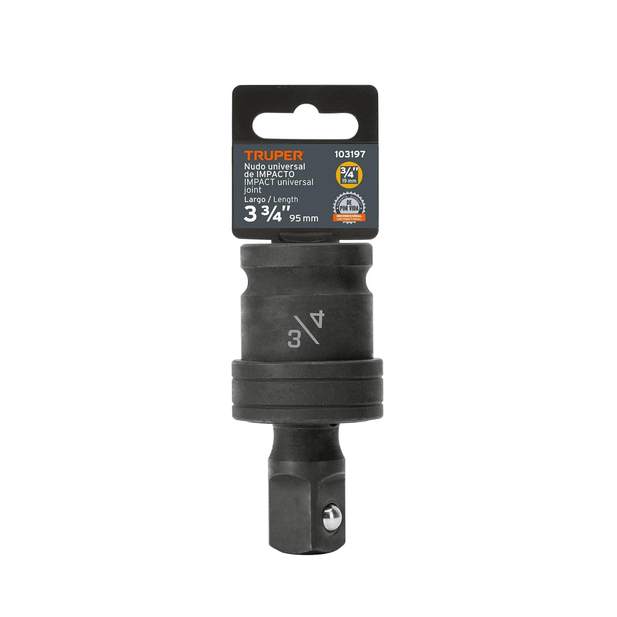 Truper NI-5670, Nudo universal para dados de impacto cuadro 3/4"