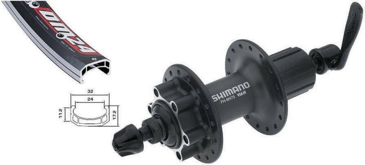 Action Wheel Al 26 HG Alex Dm24/M475 6 Pernos Negro