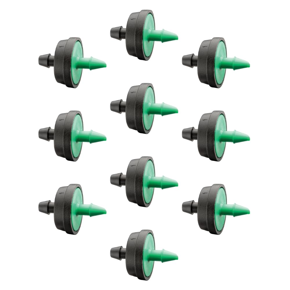 Rain Bird CVD2010PKXS Drip Irrigation Dripper/Emitter with Built-In Check Valve, 2 Gallon Per Hour, 10-Pack