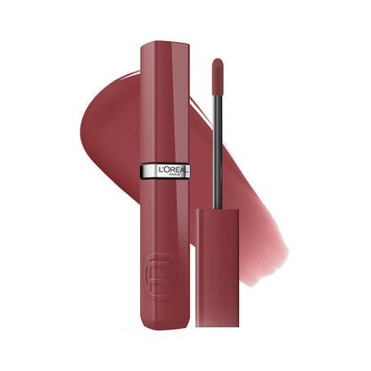 Loreal Paris Infallible Laque Resistance Labial Líquido Acabado Brillante - 412 ROSE AFFAIR