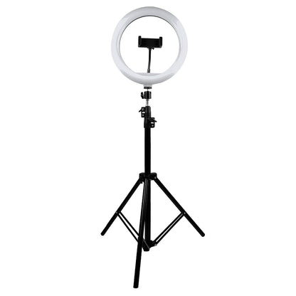 Perfect Choice Aro de luz led 10" con Base expandible y tripié para Streaming PC-120407 Lumeria