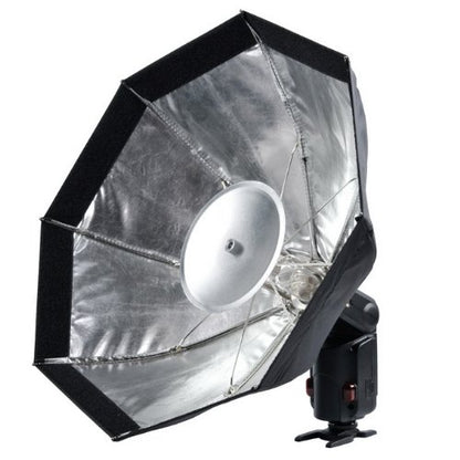 GODOX AD-S7 Softbox Octagonal 48cm Tipo Paraguas para Flash Godox, Difusor de Luz con Grid Panal, Deflector Aluminio, Caja de Luz para Fotografia, Beauty Dish Plegable con Bolsa