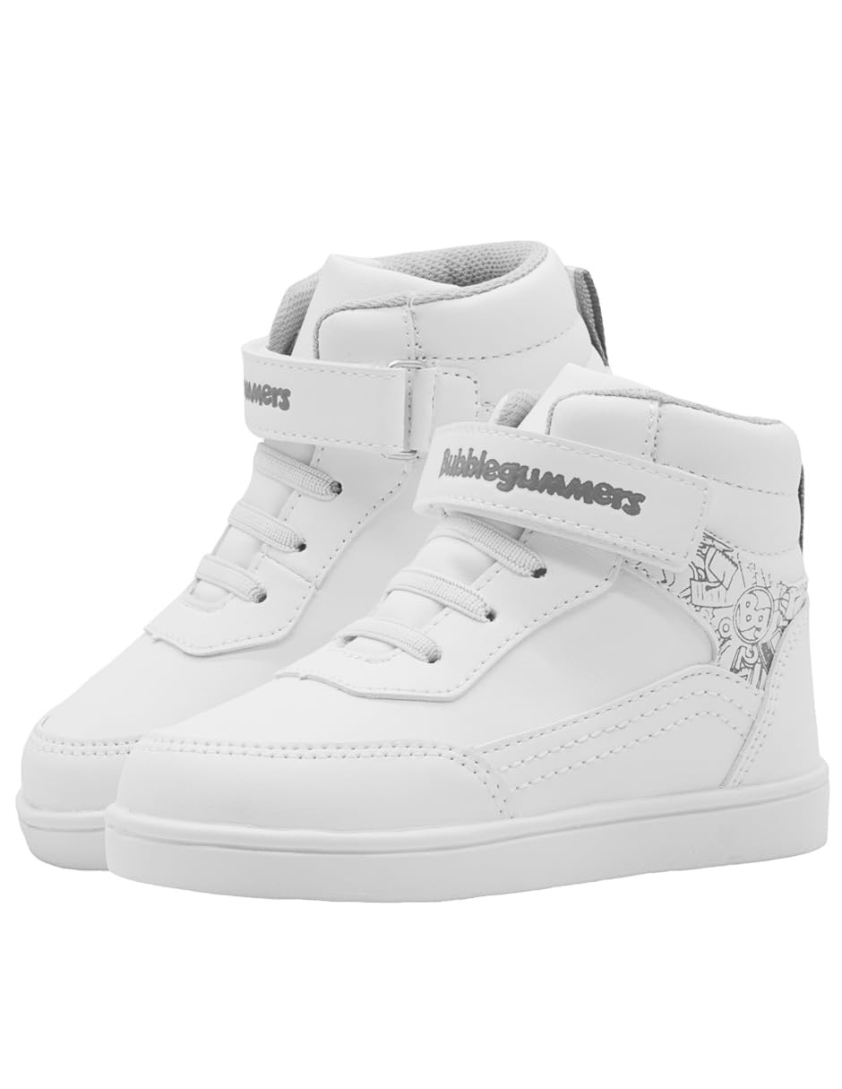Bubble Gummers Jucca Tenis Tipo Bota para Niños - 16.0 cm - Blanco gris