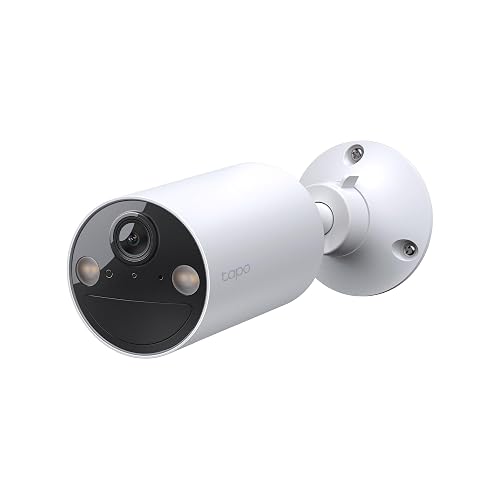 TP-Link Tapo - Cámara de Seguridad inalámbrica para Exteriores, 1080P, detección de Personas, Almacenamiento SD/Nube, visión Nocturna a Color, no Necesita concentrador, Funciona con Alexa, Tapo C402