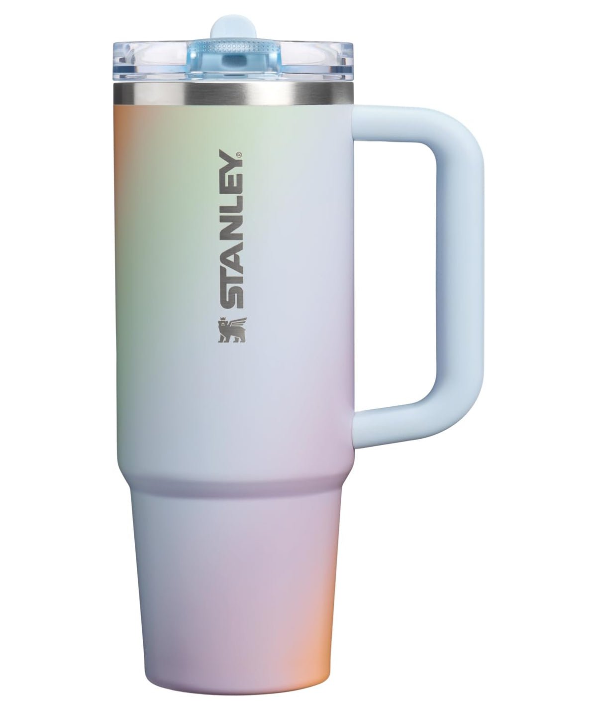 Stanley Quencher ProTour Vaso Térmico con Popote Abatible, Acero Inoxidable - 30 Ounces - Espiral Sunrise
