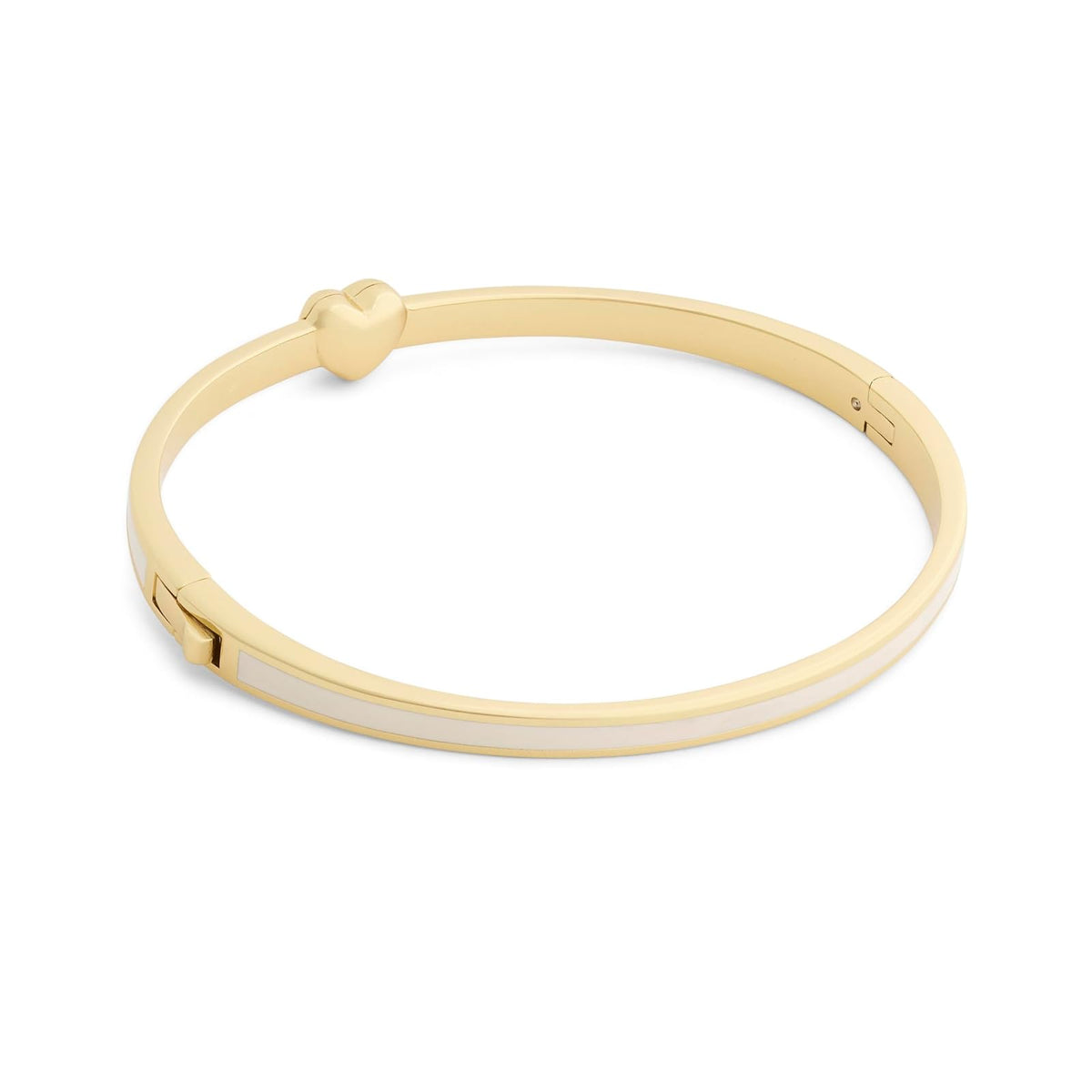 COACH Signature C - Pulsera de corazón esmaltado