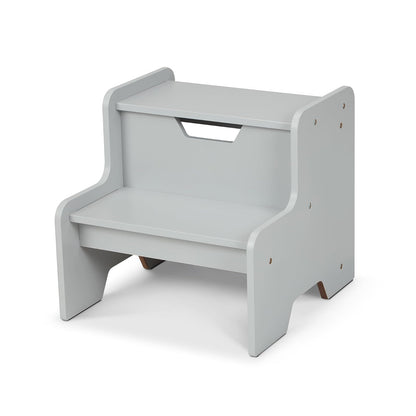 Melissa & Doug Banco Escalón de Madera para Niños - Gris