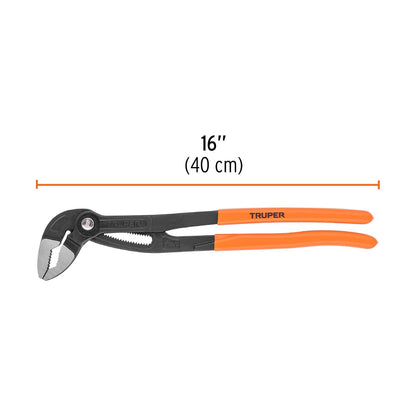 Truper PEX-16E, Pinza de extensión 16", mango de PVC