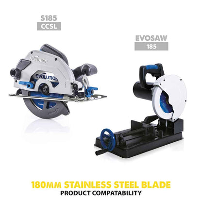 Evolution Power Tools S210TCT-54CS, acero inoxidable, 210mm