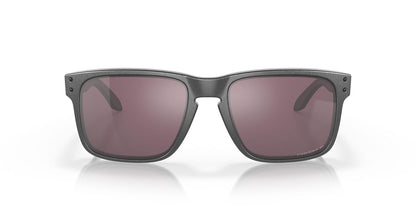 Oakley Holbrook Iridio Sport anteojos de sol, Matte Black/Positive Red Iridium, Talla unica - (Steel - Prizm Daily Polarized)