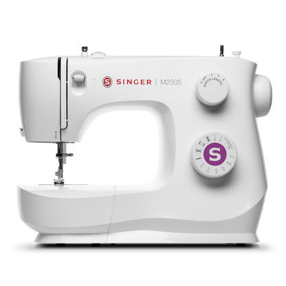 SINGER® M2505 Máquina de Coser Mecánica De 10 Puntadas Ideal Principiantes | Ideal para quienes inician costura, máquina con 10 puntadas integradas, adecuada reparaciones sencillas, ojal en 4 pasos