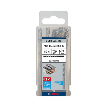 Bosch 2608585445 Brocas Metal HSS-G