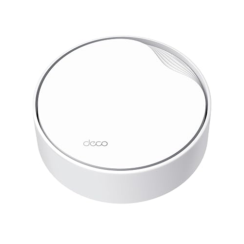TP-Link Deco X50-PoE Sistema WiFi 6 Mesh AX3000, Dual Band con IA, Puerto 2.5G, PoE+, Compatible con Serie Deco, WiFi Auto-adaptativo, Ideal para Montaje en Techo y conexión Multi-Gigabit