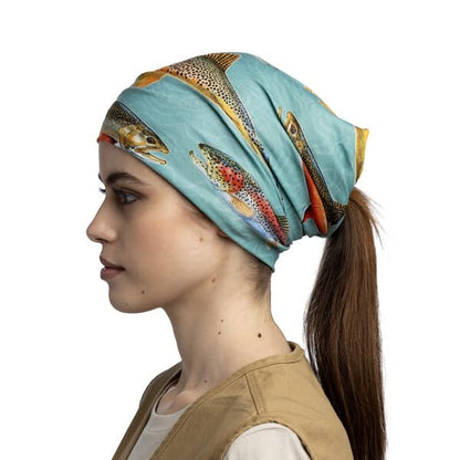 BUFF CoolNet - Polainas UV para el cuello, protección solar UPF 50, transpirable, versátil, de secado rápido, diseños de caza, tamaño adulto