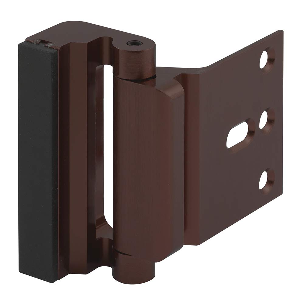 Prime-Line U 11441 - Cerradura de Refuerzo de Puerta - Seguridad Adicional, Bronce Rojo, 3 in.