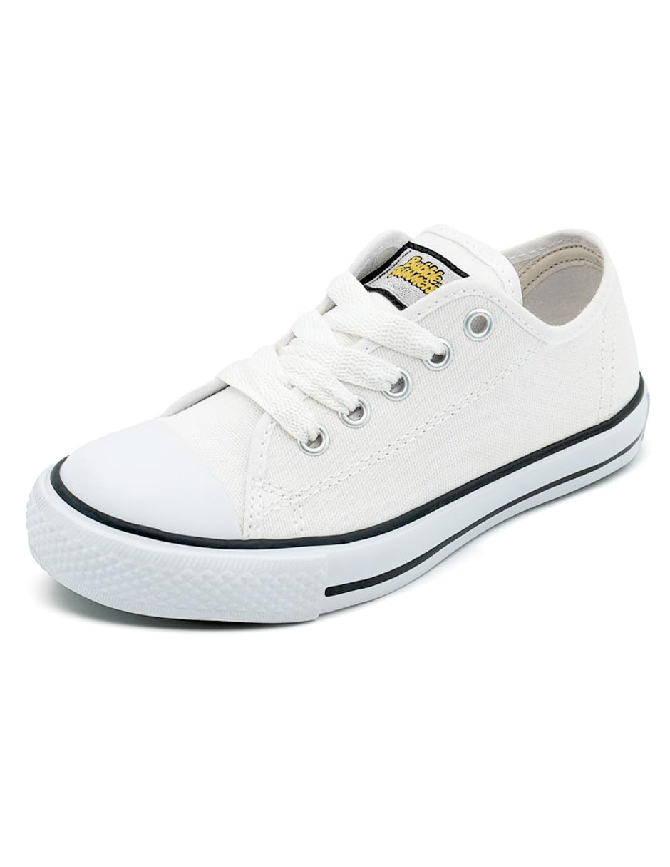Bubble Gummers Tenis de Lona con Agujetas para Niña - 19.0 cm - Blanco