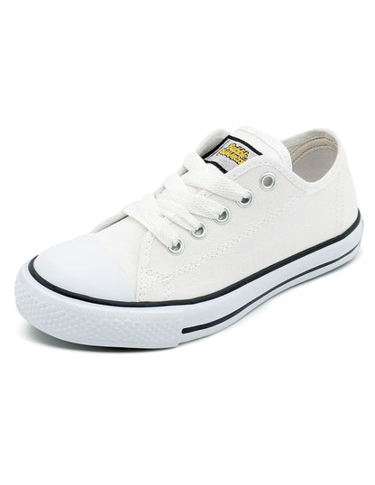 Bubble Gummers Tenis de Lona con Agujetas para Niña - 19.0 cm - Blanco