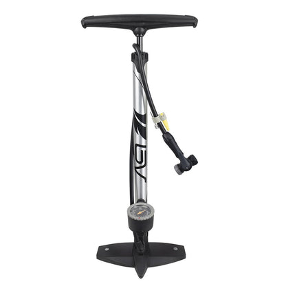 BV - Bomba de Acero Duradera para Bicicleta, Cabeza de válvula Inteligente de 17/24 Pulgadas, 160 PSI, Reversible automáticamente Presta y Schrader