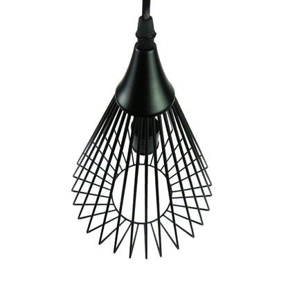 Mil Luces CLT-989/001 Araña-II Lámpara de Suspender en Techo,27 x 27 x 9 cm, Color Negro, Estilo Vintage