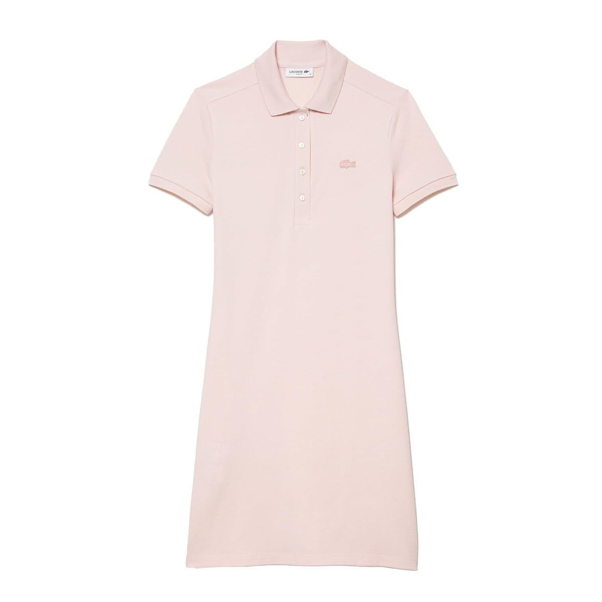 Lacoste Vestido Polo Slim Fit Mujer - 34 - Rosa Claro